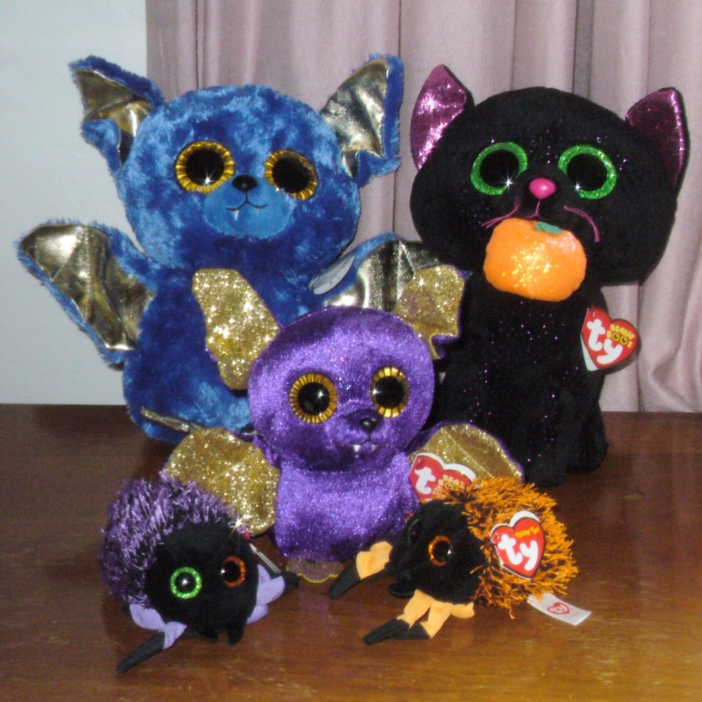TY Halloween set of 5 with tag protectors(#EV698)